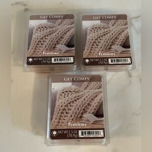 Fusion GET COMFY 2.5oz Wax Melts 3 Pack Bundle NEW